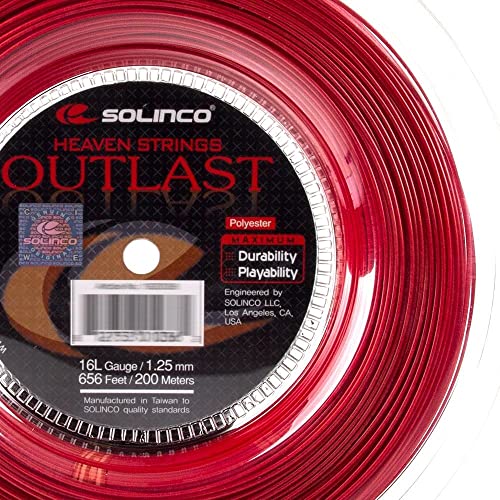 Solinco Outlast Co-Polyester Tennis String Reel 656 ft / 200 m – Maximum Durability, Control & All-Court Playability – TruTension Technology, High-Performance Polyester 16L - Image 3