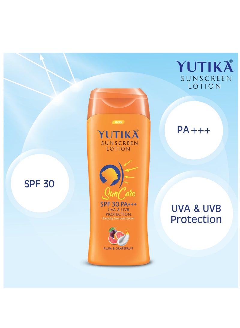 Yutika 300ml - Sunscreen SPF 30 PA+++ with UVA & UVB Protection, All Skin Types - Image 4