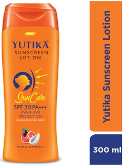 Yutika 300ml - Sunscreen SPF 30 PA+++ with UVA & UVB Protection, All Skin Types  - Image 2