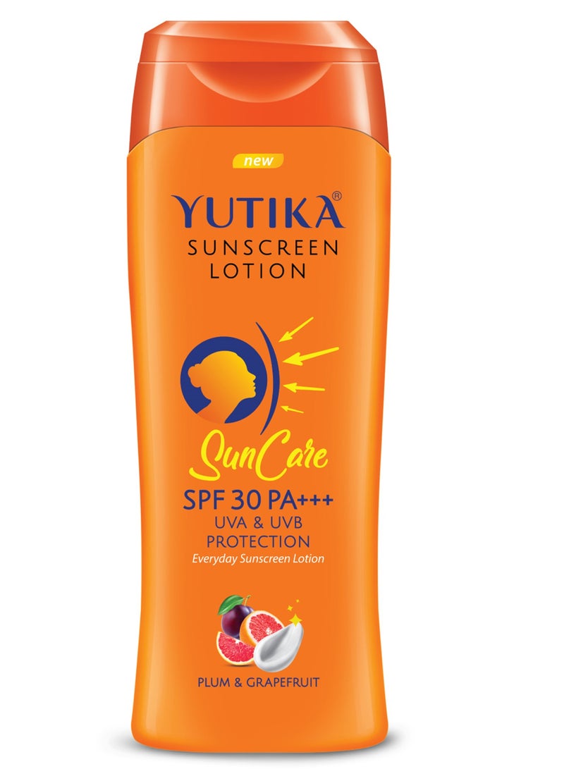 Yutika 300ml - Sunscreen SPF 30 PA+++ with UVA & UVB Protection, All Skin Types - Image 1