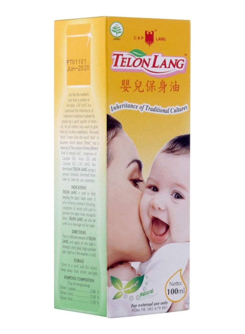 EAGLE BRAND Cap lang Telon Lang Minyak Telon Oil, 100 Ml  - Image 1