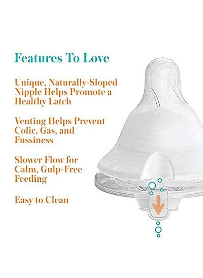 Evenflo Feeding Balance + Wide Neck Printed Bottles, 9oz 2pk, with Pacifier - Image 3