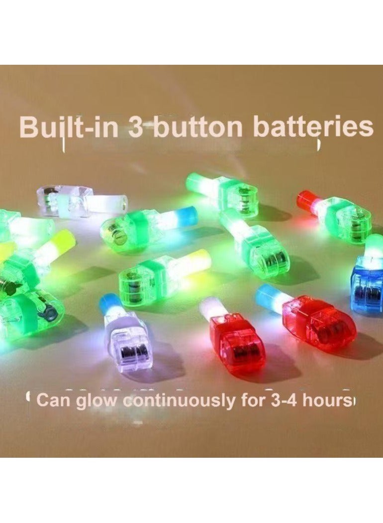 LED Projection Finger Lights | Fun Cartoon Hand Lamp for Kids | Glow-in-the-Dark Toy | Interactive Finger Ring Light with Cute Projection | Safe & Comfortable Design | 10PCS Pack  - Image 4