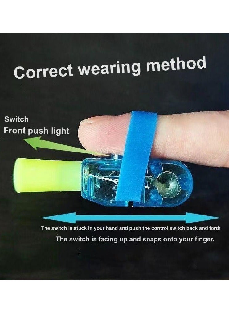 LED Projection Finger Lights | Fun Cartoon Hand Lamp for Kids | Glow-in-the-Dark Toy | Interactive Finger Ring Light with Cute Projection | Safe & Comfortable Design | 10PCS Pack  - Image 5