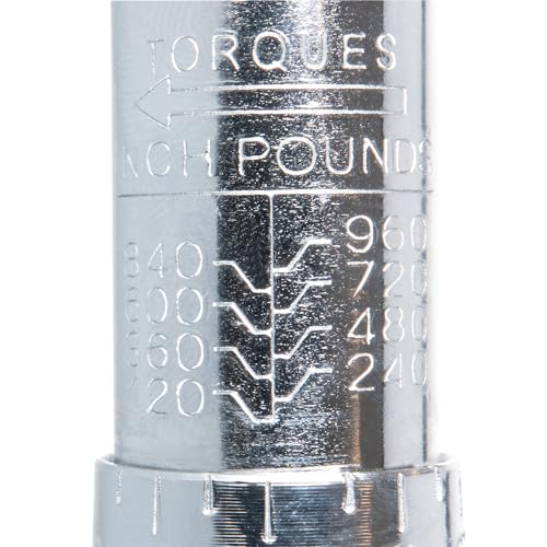 Performance Tool M202-P 3/8-Inch Drive Click Torque Wrench (120 to 960 inch/lbs) - Image 4