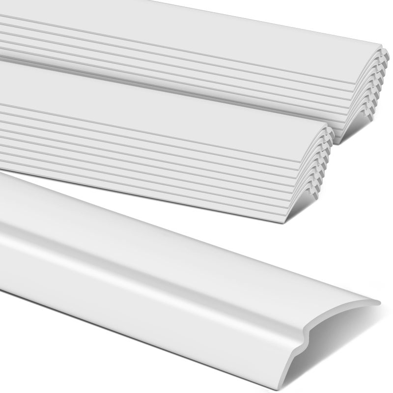 Maasechs 20 Pack 36 Window Glazing White Snap in Vinyl Window Frame Glazing Bead Seal Snap Vinyl Trim Weather Resistant for Home Commercial Use White - Image 2