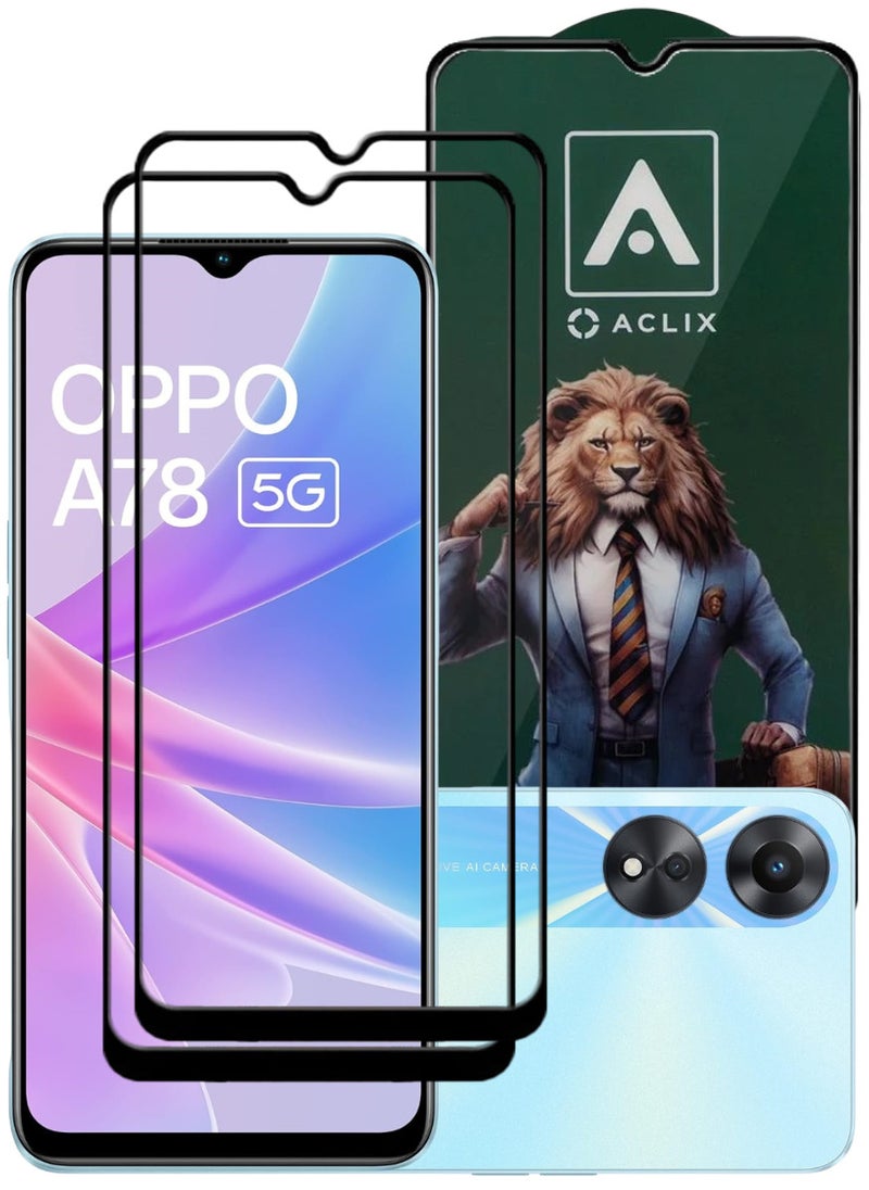 أكاليكس قطعتين، حماية شاشة،  لهاتف اوبوA78، جودة ممتازة. - Image 1
