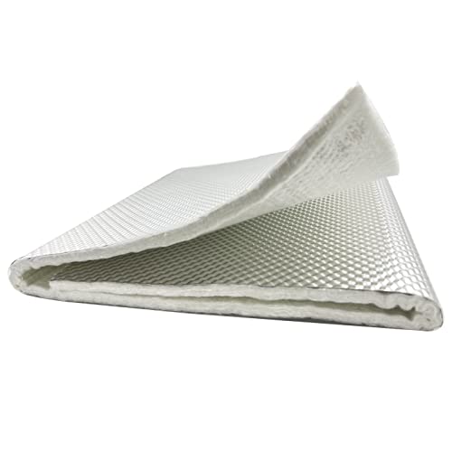 KRD PERFORMANCE Reduce Radiant Heat Heatshield Aluminum Armor 1/2" Thick x 1' Wide x 2' Long Exhaust Pipe Heat Shield Silver (12.7mm Thick x 1 Foot Wide x 2 feet Length) - Image 1