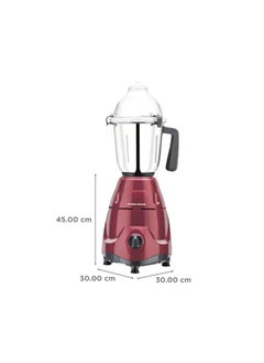 morphy richards MORPHY RICHARDS Mixer Grinder Supreme PRO 750W (640126) Metallic RED & Dark Grey  - Image 3