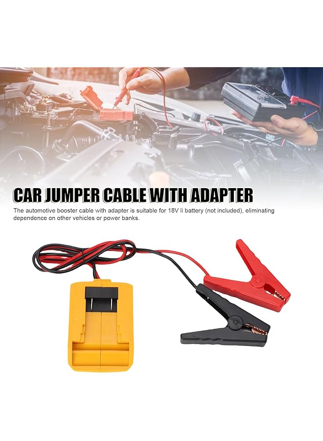 Generic 18V Car Jumper Cable Portable Battery Jumper Starter With Adapter Emergency Vehicle Start For Sedans Suvs Small Trucks  - Image 3