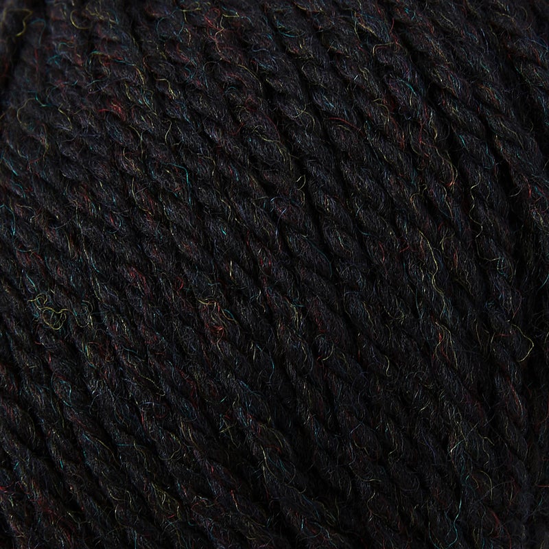 Gisimo 100% Merino Wool Yarn, 3-Ply Luxurious and Soft Yarn for Hand Knitting & Crocheting (Black, 1Ball) - Image 2
