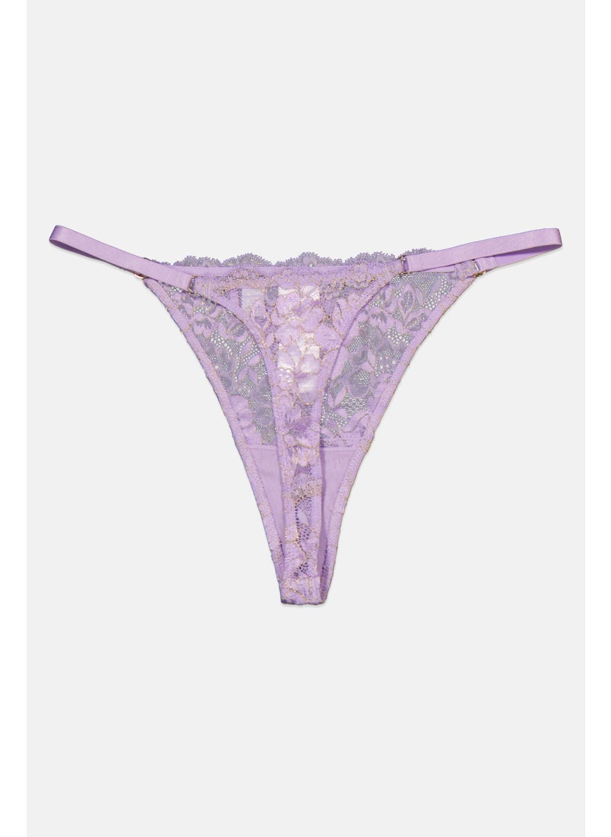 GUESS Women Swimwear Bikini Bottom, Purple  - Image 2