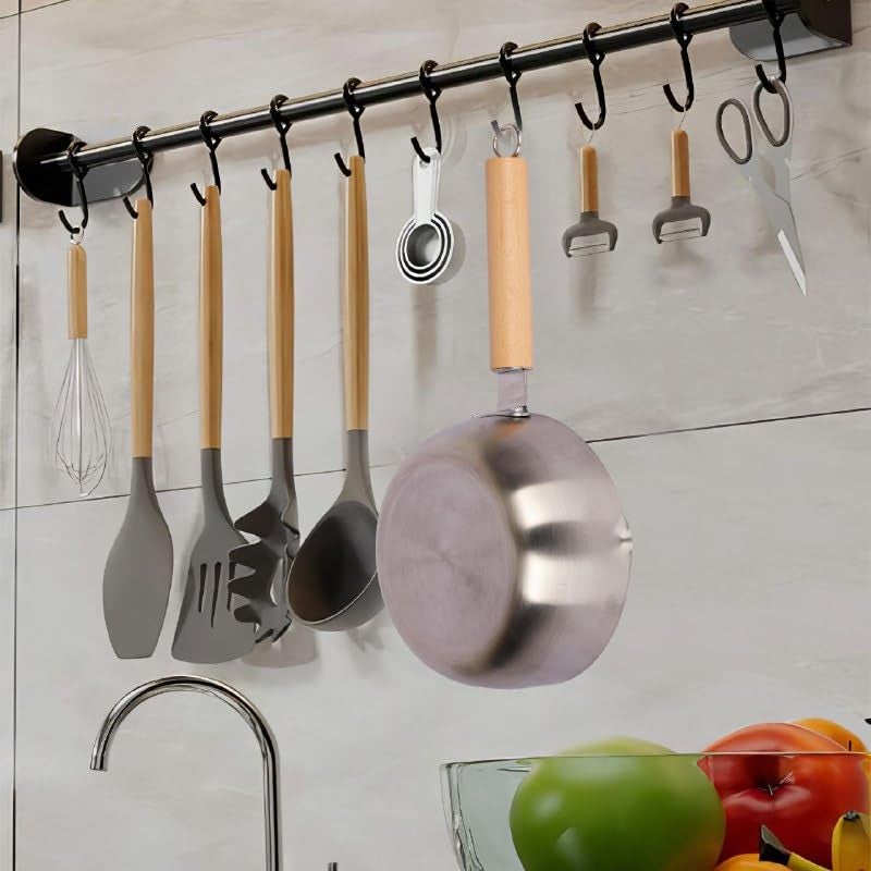 Cheet enterprise Milk Pot for Soup Noodles Sugar Chocolate Silver18CM 1Pcs Induction NonStick Aluminium Sauce Pan Milk Pot with Wooden Handle - Image 3
