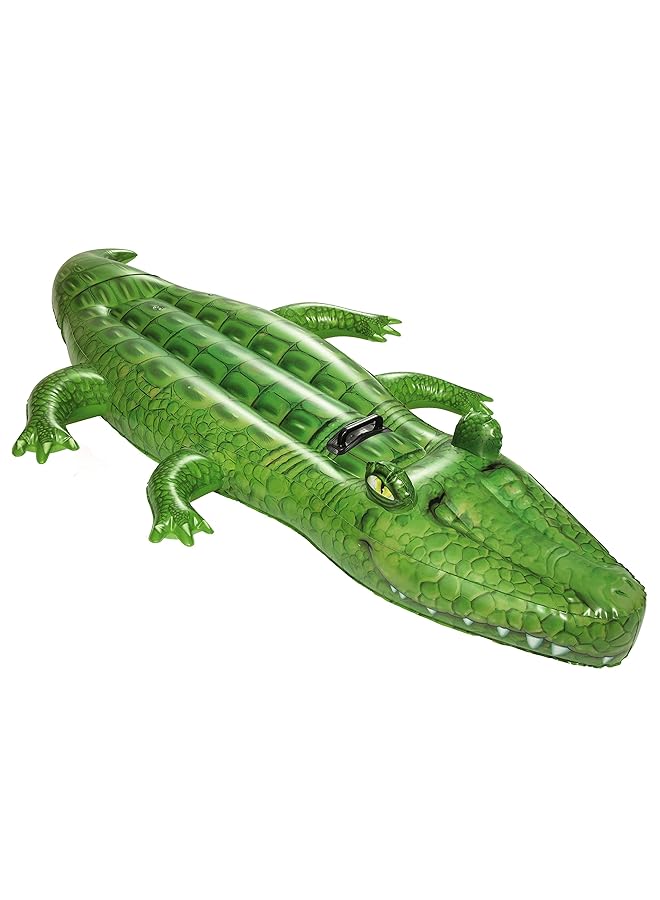 Bestway Inflatable Crocodile Pool Float Ride On Toy - Image 1