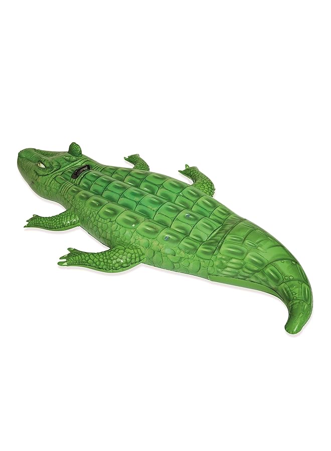 Bestway Inflatable Crocodile Pool Float Ride On Toy - Image 5