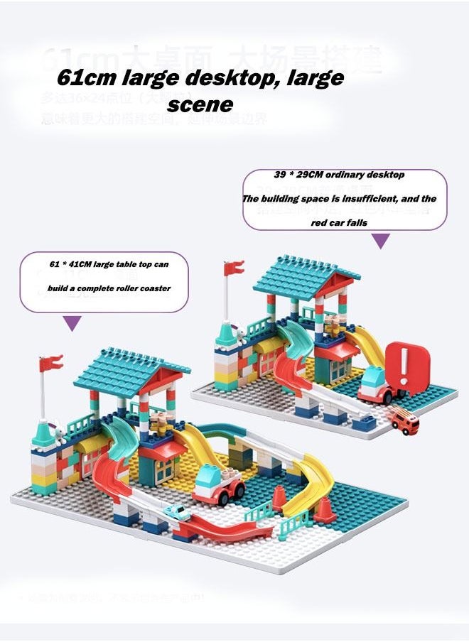 HQ-GAMING - Kids 5-in-1 Multi Activity Table Set - 190 Pieces Large Building Blocks Compatible Bricks Toy  Play Table Includes 1 Chair and Building Block Table 61*41CM - Image 1