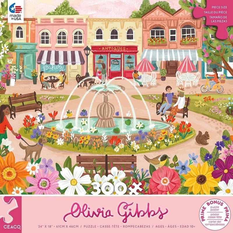 Ceaco - Olivia Gibbs - Town Park - 300 Piece Jigsaw Puzzle - Image 3