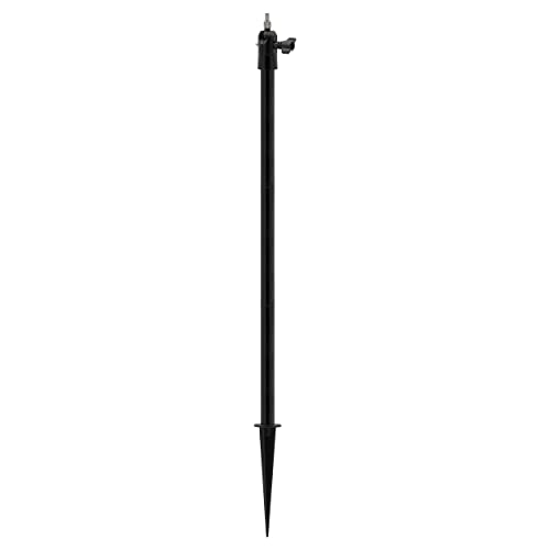 Holicfun Security Camera Ground Stake, Heavy Duty Stand Mount with Adjustable Angle and Height for Ring, Blink, Arlo, Eufy, Wyze, Google Nest, Simplisafe Cameras and Solar Panels (Black) - Image 1