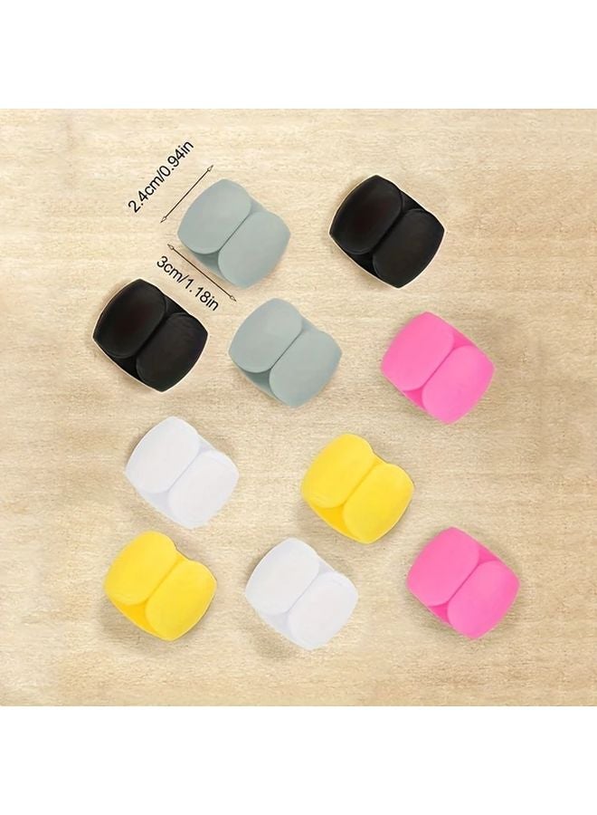 Blue 10 Pcs Multi Functional Cable Organizer Clips Anti Tangle Storage Solution - Image 2
