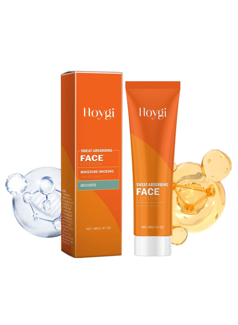 Hoygi Sweat Absorbing Face Lotion for Oily Skin Control, Mattifying Face Lotion with Moisturizing Hyaluronic Acid and Squalane, Fragrance Free - Image 1