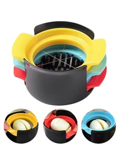 Oasisgalore 3-in-1 Egg Slicer for Hard Boiled Eggs, Fruits, and Veggies - Ideal for Salads & Sandwiches  - Image 1