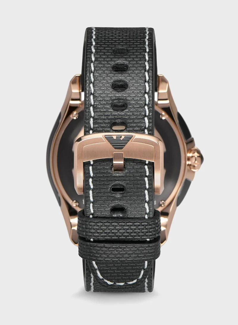 EMPORIO ARMANI Textured Analog Watch