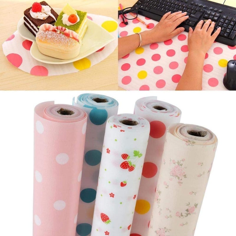 AORIN PVC MoistureProof Anti Slip PVC Waterproof Place Mat for Kitchen Cupboard Liners Refrigerator Drawer Table 30X300cm Multicolour - Image 4