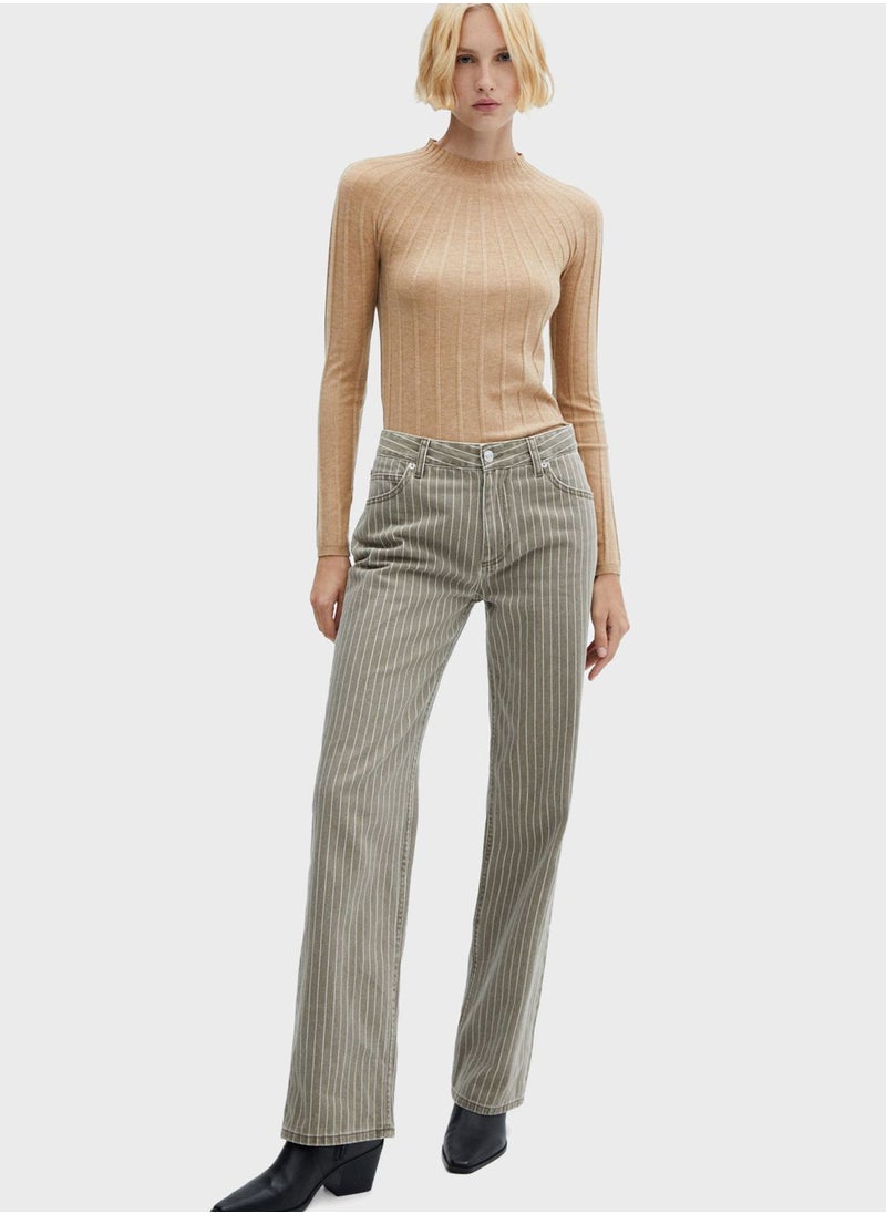 MANGO - Crew Neck Knitted Sweater - Image 1
