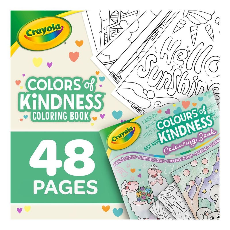 Crayola - Colors of Kindness Coloring Book, 48 Pages + 1 sticker sheet - Image 4