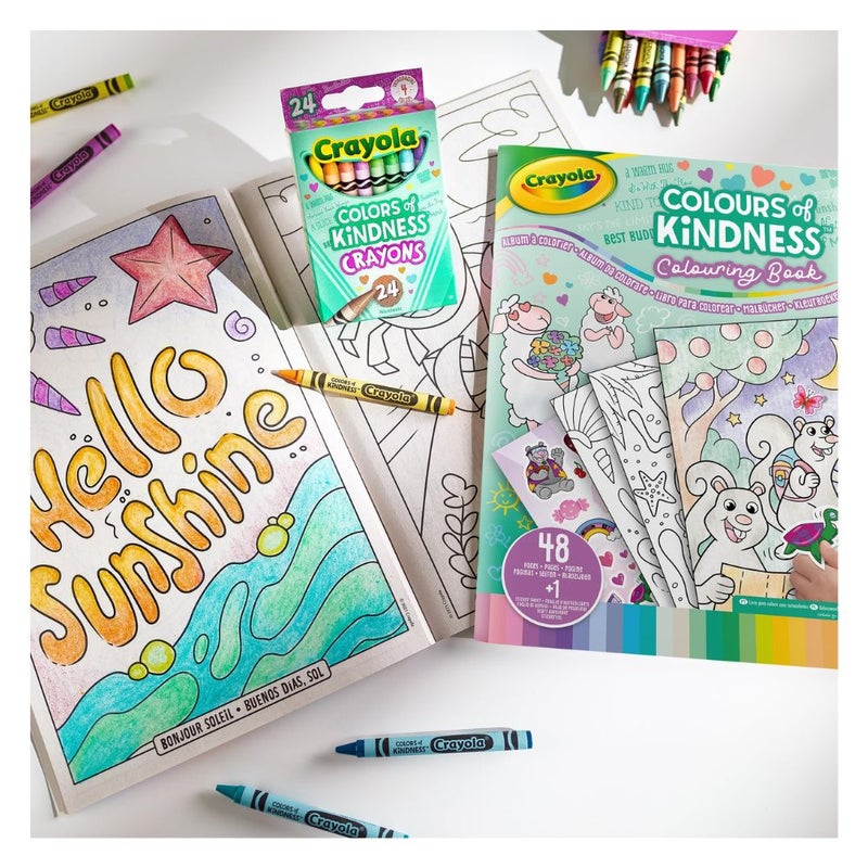 Crayola - Colors of Kindness Coloring Book, 48 Pages + 1 sticker sheet - Image 5