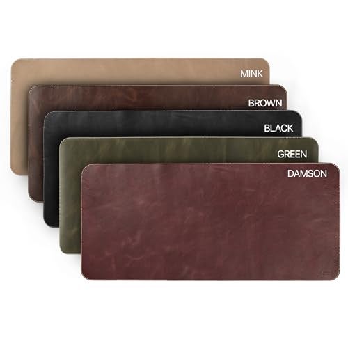 Londo Top Grain Leather Extended Mouse Pad – Large Desk Mat for Office & Gaming, Smooth Writing Surface, Non-Slip Base, Durable & Stylish Workspace Accessory - Image 4