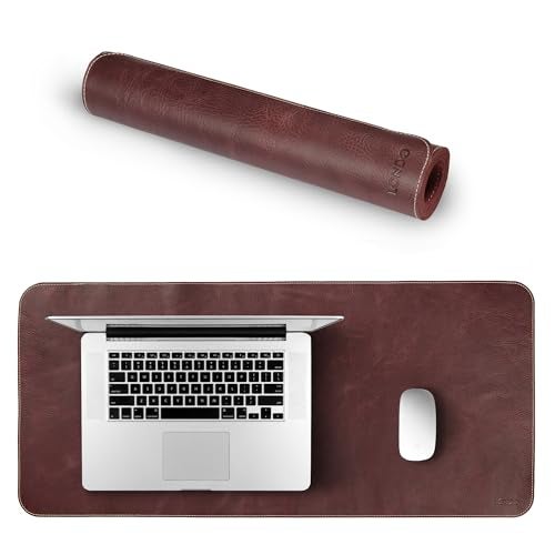 Londo Top Grain Leather Extended Mouse Pad – Large Desk Mat for Office & Gaming, Smooth Writing Surface, Non-Slip Base, Durable & Stylish Workspace Accessory - Image 1