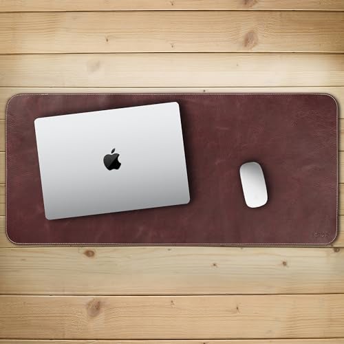 Londo Top Grain Leather Extended Mouse Pad – Large Desk Mat for Office & Gaming, Smooth Writing Surface, Non-Slip Base, Durable & Stylish Workspace Accessory - Image 5