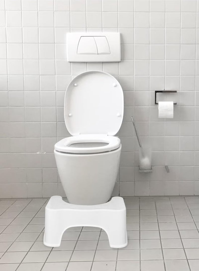 TIGER Squat Toilet Seat Leg Stool 8 Inch (White) for Western Toilet – Portable, Comfortable, Sturdy Foot Step for Potty – Made in India, Ideal for Improved Toilet Posture  - Image 3