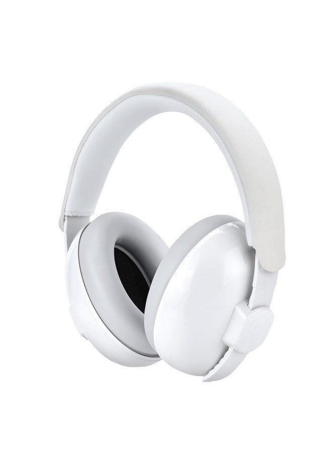Hocazor HZ002 Baby Ear Protection, Noise Cancelling Headphones for Babies and Toddler 3 Months up to 24 Months, Baby Earmuffs for Fireworks, Sleeping, Concerts, Plane - White - Image 1