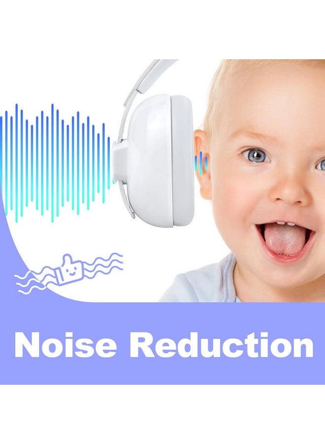 Hocazor HZ002 Baby Ear Protection, Noise Cancelling Headphones for Babies and Toddler 3 Months up to 24 Months, Baby Earmuffs for Fireworks, Sleeping, Concerts, Plane - White - Image 5