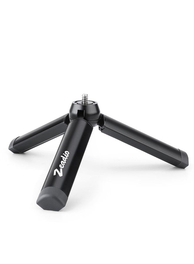 Zeadio Metal Mini Tripod, Desktop Tabletop Stand Compact Tripod for Smooth 4, Osmo Mobile, Vimble 2, Gimbal Handle Grip Stabilizer and All Cameras Black - Image 1