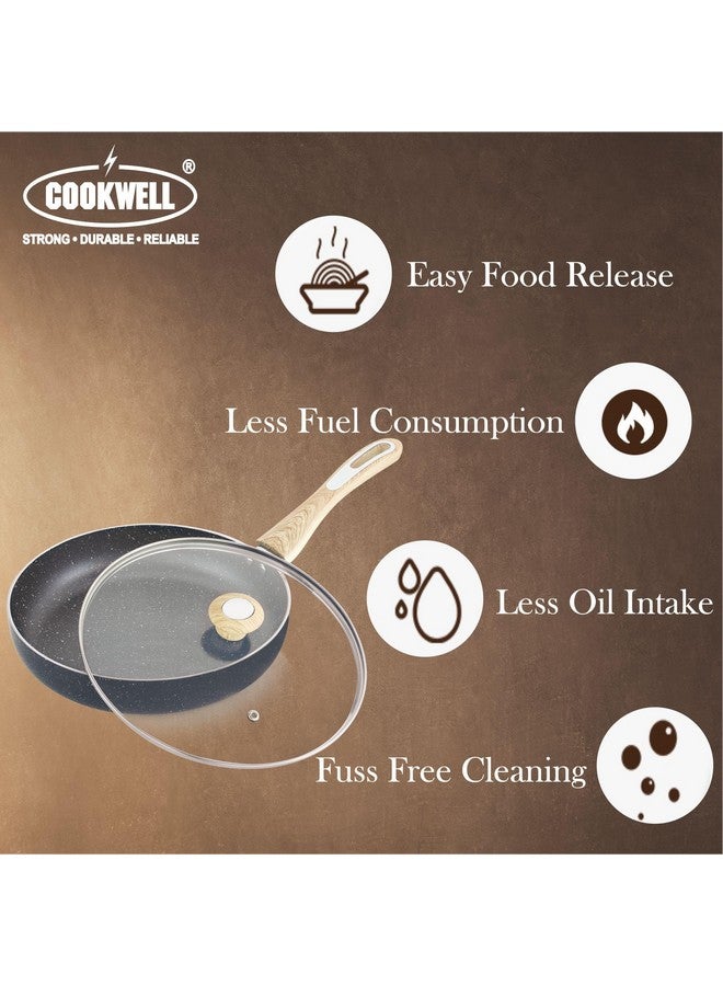COOKWELL Non Stick Frying Pan (German Microcrystal Technology) (26 CM, Steel Gray) - Image 2