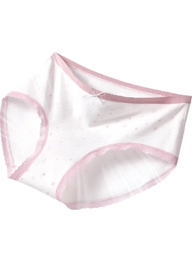 THREEGUN [Xingmang Series] Women'S Underwear, Pure Cotton, Fresh Floral Patterns, Comfortable And Breathable, Mid-Rise Shorts - Image 1