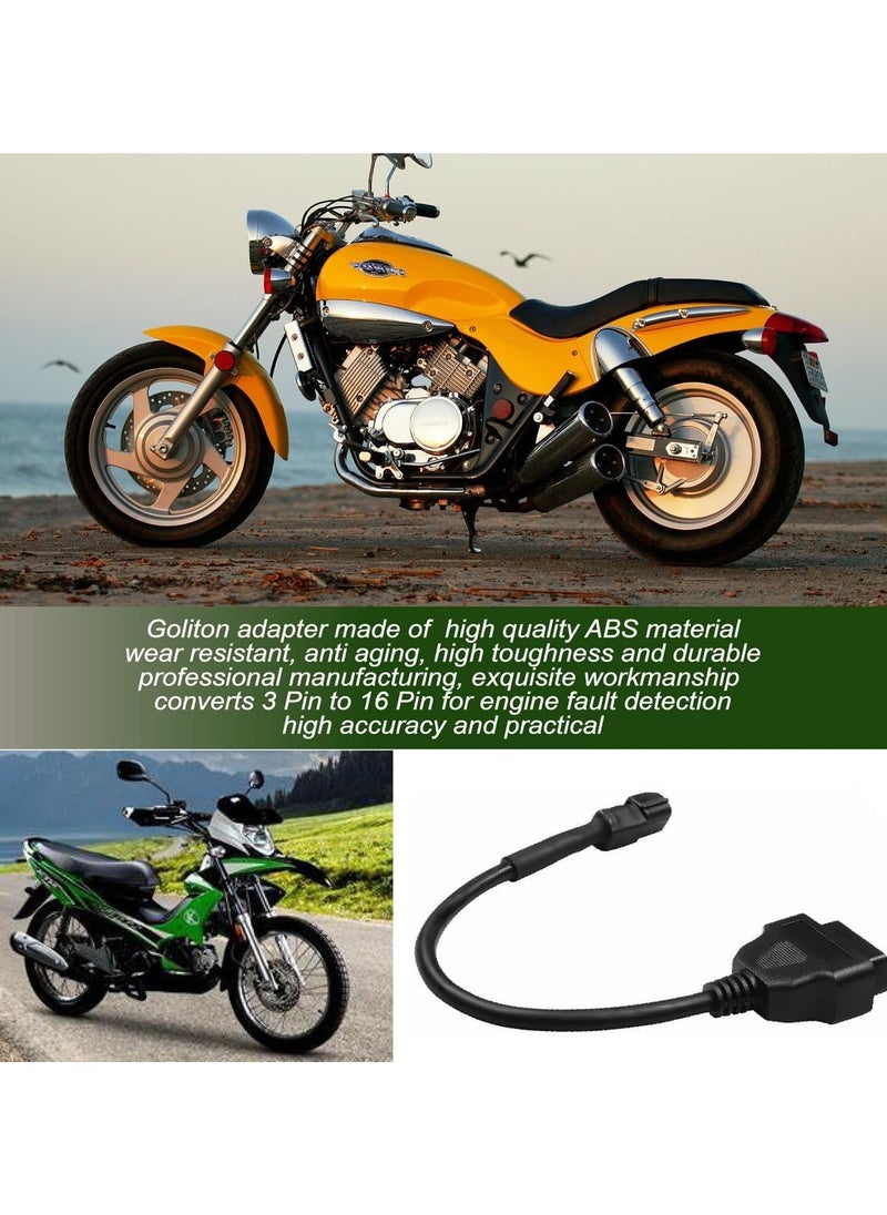 X-PRO5 Obd2 Diagnostic Adapter 3 Pin 16 Pin Compatible with Kymco Motorcycle  - Image 2
