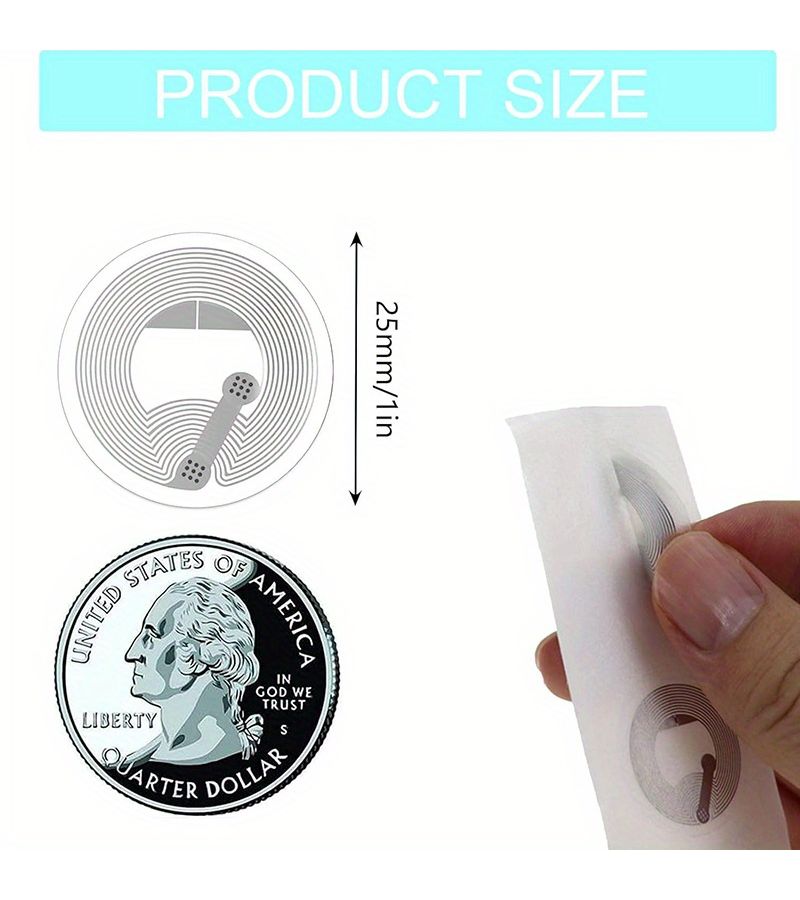 ملصقات NFC Ntag215 قابلة لإعادة الكتابة 25 قطعة سعة ذاكرة 504 بايت لجميع الهواتف NFC - Image 2