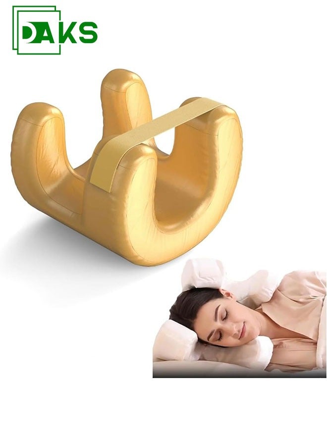 DAKS Beauty Pillow – Anti-Wrinkle & Anti-Aging Memory Foam Pillow, Orthopedic Neck Support for Sleeping, Face Pillow for Wrinkles, Skin Care & Acne Prevention, Soft & Breathable, Ideal for Sleep Lines & Post-Surgery Recovery  - Image 1