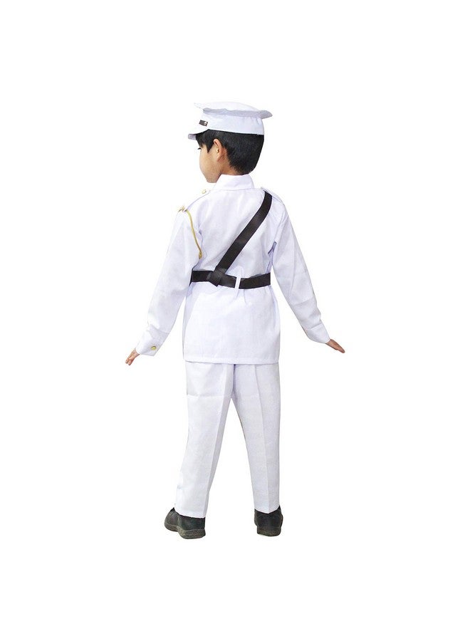 Kaku Fancy Dresses Our Helper/National Hero Indian Navy Costume -White, 3-4 Years, For Boys & Girls(Plastic) - Image 2