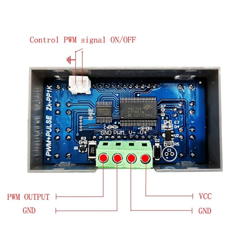 مولد إشارات PWM LCD ثنائي الوضع - مولد موجات مربعة قابل لتعديل تردد النبض PWM ونسبة الدورة، 0 هرتز-150 كيلو هرتز - Image 3