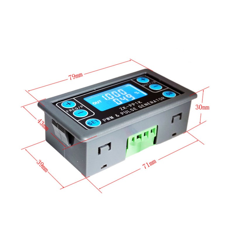 مولد إشارات PWM LCD ثنائي الوضع - مولد موجات مربعة قابل لتعديل تردد النبض PWM ونسبة الدورة، 0 هرتز-150 كيلو هرتز - Image 4
