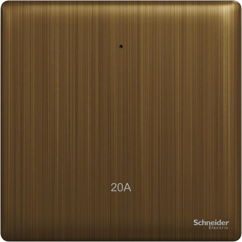 Schneider Electric Unica X 20A Switch in Antique Brass - Image 1