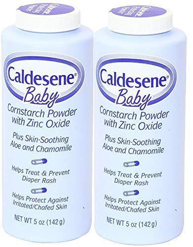 Caldesene Cornstarch Baby Powder with Zinc Oxide, Talc-Free Baby Powder, 5 Oz (2 Pack) - Image 1