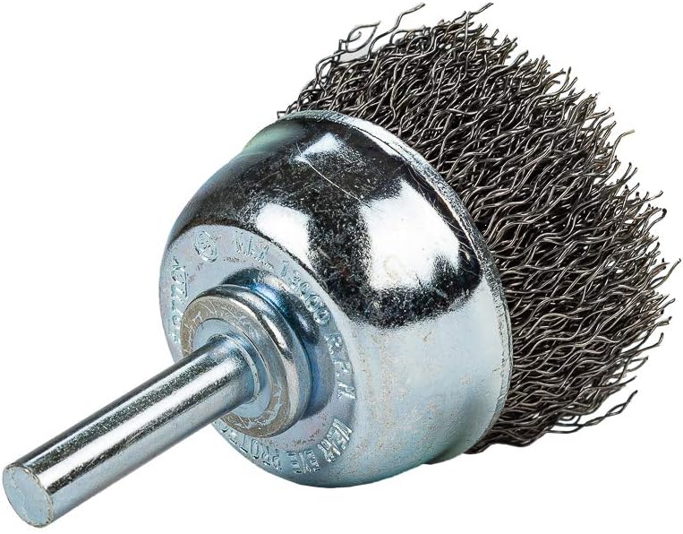 Forney 60004 Cup Brush Coarse Crimped Wire with 14Inch Shank 112Inch - Image 2