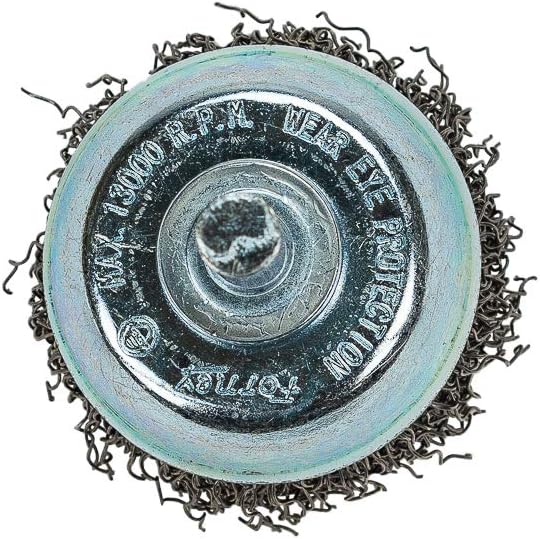 Forney 60004 Cup Brush Coarse Crimped Wire with 14Inch Shank 112Inch - Image 5