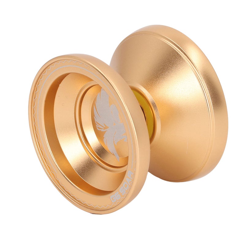 Aluminum Alloy YoYo Ball Professional Unresponsive YoYo Golden YoYo with 3pcs Replacement String - Image 2